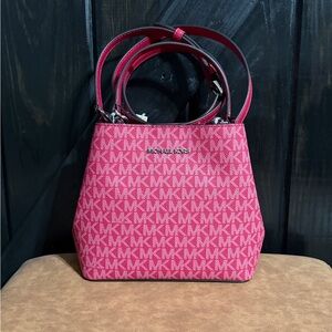 NWT Michael Kors Pratt Small Signature Logo Convertible Shoulder Bag